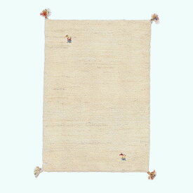 ギャッベ イラン製 リビングサイズ 84×59cm 手織り 天然 ウール100% 長方形 草木染 おしゃれ かわいい モダン ナチュラル 北欧 ラグ 絨毯 マット ラグマット カーペット ギャベ 床暖房対応 ホットカーペット対応 （HSS-70230）