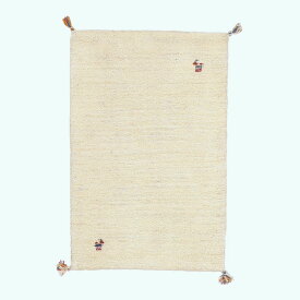 ギャッベ イラン製 リビングサイズ 88×58cm 手織り 天然 ウール100% 長方形 草木染 おしゃれ かわいい モダン ナチュラル 北欧 ラグ 絨毯 マット ラグマット カーペット ギャベ 床暖房対応 ホットカーペット対応 （HSS-70236）