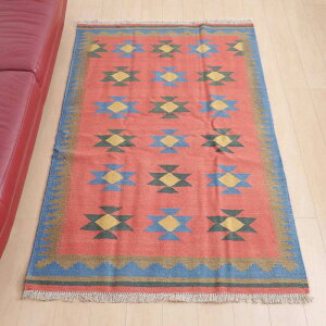 �C�����E�V���[�Y�Y �L���� ���r���O�T�C�Y 195×128cm ��D�� ���O �E�[�� 100% �ėp �􂦂� �_�C�j���O �x�b�h���[�� �z�b�g�J�[�y�b�g�Ή� ���g�[�Ή� ���O�}�b�g �O�~ �L������ kilim �p�X�e��