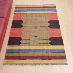 CEV[YY L rOTCY 183×123cm D O E[ 100% AWA ėp 􂦂 _CjO xbh[ zbgJ[ybgΉ g[Ή O}bg O~ L kilim