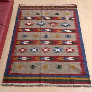 CEV[YY L rOTCY 212×147cm D O E[ 100% ėp 􂦂 _CjO xbh[ zbgJ[ybgΉ g[Ή O}bg O~ L kilim {[_[