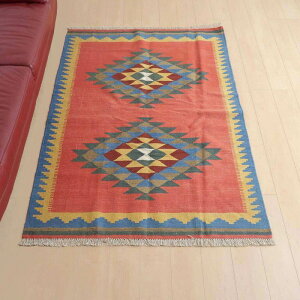 �C�����E�V���[�Y�Y �L���� ���r���O�T�C�Y 195×128cm ��D�� ���O �E�[�� 100% �ėp �􂦂� �_�C�j���O �x�b�h���[�� �z�b�g�J�[�y�b�g�Ή� ���g�[�Ή� ���O�}�b�g �O�~ �L������ kilim �s���N 