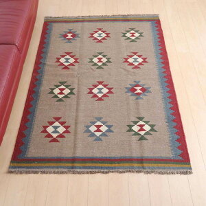CEV[YY L rOTCY 193×143cm D O E[ 100% ėp 􂦂 _CjO xbh[ zbgJ[ybgΉ g[Ή O}bg O~ L kilim O[ 