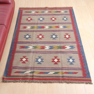 CEV[YY L rOTCY 214×153cm D O E[ 100% ėp 􂦂 _CjO xbh[ zbgJ[ybgΉ g[Ή O}bg O~ L kilim {[_[