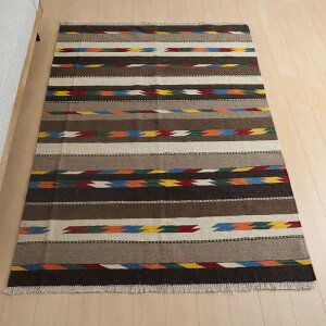 CEV[YY L rOTCY 205×153cm D O E[ 100% ėp 􂦂 _CjO xbh[ zbgJ[ybgΉ g[Ή O}bg O~ L kilim ii:KL