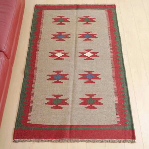 CEV[YY L ANZgTCY 156×106cm D O E[ 100% 􂦂 rO _CjO xbh[ zbgJ[ybgΉ g[Ή O}bg O~ L kilim i
