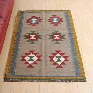 CEV[YY L ANZgTCY 141×102cm D O E[ 100% 􂦂 rO _CjO xbh[ zbgJ[ybgΉ g[Ή O}bg O~ L kilim i