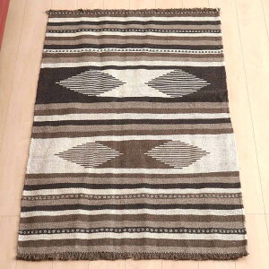 CEV[YY L ANZgTCY 153×97cm D O E[ 100% 􂦂 rO _CjO xbh[ zbgJ[ybgΉ g[Ή O}bg O~ L kilim u