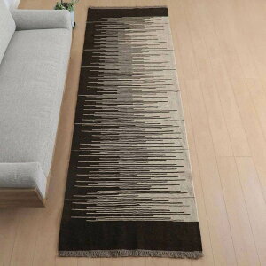 イラン・シラーズ産 キリム 細長 ランナー 295×99cm 手織り ラグ ウール 100% 洗える キッチンマット 廊下敷 ベッドサイド ロングラグ ラグマット 絨毯 キリム柄 kilim(品番:KR-947)