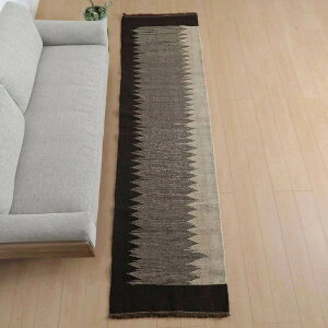 イラン・シラーズ産 キリム 細長 ランナー 293×81cm 手織り ラグ ウール 100% 洗える キッチンマット 廊下敷 ベッドサイド ロングラグ ホットカーペット対応 床暖房対応 ラグマット 絨毯 キリム
