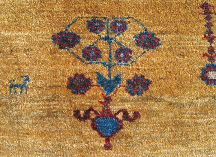 楽天市場】イラン製 ゾランヴァリ ギャッベ リビングサイズ 188×124cm 