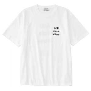 POET MEETS DUBWISE (�|�G�b�g�~�[�c�_�u���C�Y) ANTI HATE VIBES T-Shirt -White- [AHVTS-0664] SILENT POETS T�V���c ��������