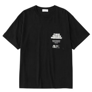 POET MEETS DUBWISE (�|�G�b�g�~�[�c�_�u���C�Y) KOMPAKTRECORD BAR PMD�R���{���[�V���� LOOSEFIT T-Shirt -Black- [KRBTS-0676] ���[�Y�t�B�b�gT ��������