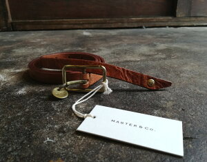 MASTER&Co.�i�}�X�^�[�A���h�R�[�jDAYTONA 15mm HOPE CHARM LONG BELT -BROWN- �f�C�g�i15mm�z�[�v�`���[�������O�x���g �u���E�� MC240