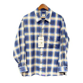 BARNS OUTFITTERS ( バーンズ アウトフィッターズ ) Ombre Check Shirt (オンブレチェックシャツ） [BR-24140] NAVY