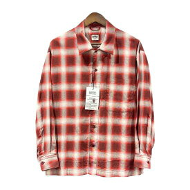 BARNS OUTFITTERS ( バーンズ アウトフィッターズ ) Ombre Check Shirt (オンブレチェックシャツ） [BR-24140] RED