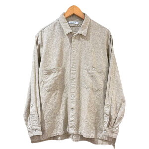 CATTA�i�J�b�^�jW POCKET SHIRT -MELANGE CHANBRAY- Beige �_�u���|�P�b�g�V���c �������W �V�����u���[ �x�[�W�� ��������