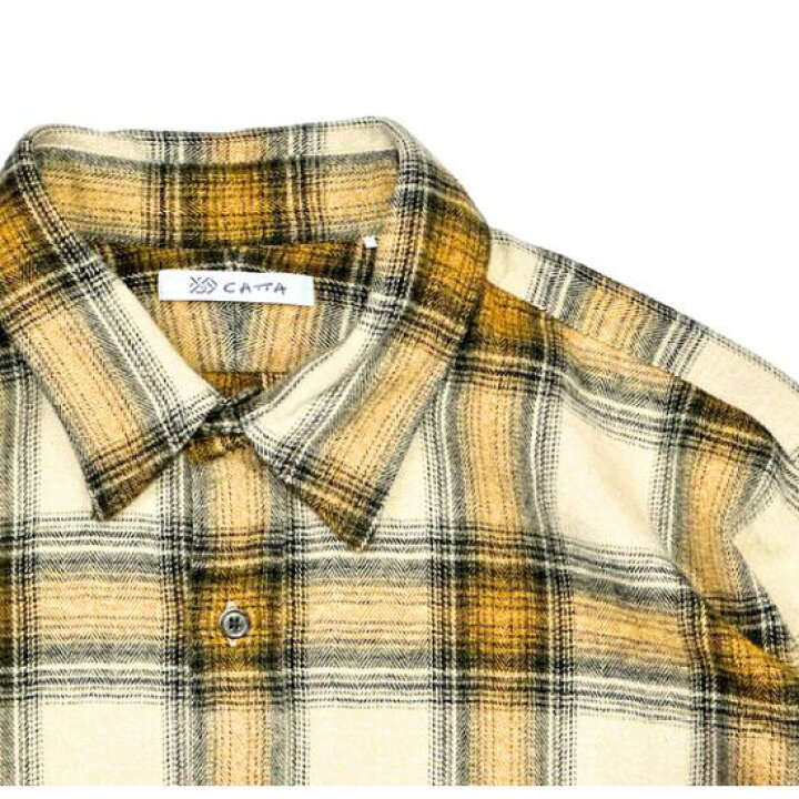 楽天市場】CATTA（カッタ）REGULAR WIDE SHIRT-AMERANGE CHECK 