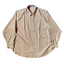 THE DAY（ザ デイ） NEW GINGHAM STANDARD SHIRT - BROWN ニューギンガムスタンダードシャツ ブラウン