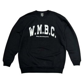 White Mountaineering (ホワイトマウンテニアリング) WMBC COLLEGE LOGO SWEATSHIRT BLACK