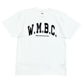 White Mountaineering (ホワイトマウンテニアリング) WMBC COLLEGE LOGO T-SHIRT WHITE