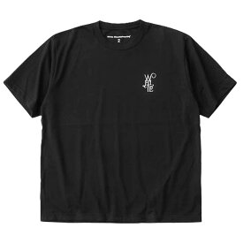 White Mountaineering (ホワイトマウンテニアリング) WMLOGO EMBROIDERY TEE BLACK WM2571513