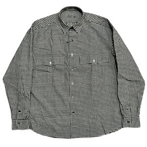 PORTER CLASSIC (�|�[�^�[�N���V�b�N) ROLL UP FLANNEL GINGHAM CHECK SHIRT ���[���A�b�v�t�����l���M���K���t�����l���V���c [PC-016-3042]