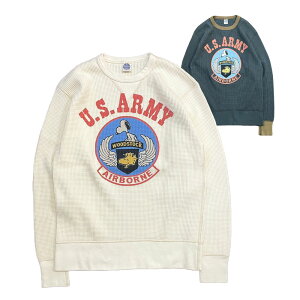 [2024�N�H�~] TOYS McCOY�i�g�C�Y�}�b�R�C) BIG WAFFLE CREW NECK SHIRT SNOOPY U.S.ARMY AIRBORNE ���b�t��T �X�k�[�s�[ [TMC2455]