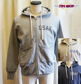 TOYS McCOY（トイズマッコイ) MILITARY HEAVY WEIGHT FULL ZIP SWEAT PARKA "USAF" ミリタリーヘビーウェイト フルジップパーカー [TMC2271]