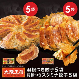 大阪王将 2種の羽根つき餃子セット 餃子 ぎょうざ ギョウザ ギョーザ 冷凍餃子 冷凍食品 通販 お取り寄せ 中華 惣菜 羽根付き 仕送り はねつき