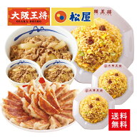 ＜松屋×大阪王将 鉄板コラボセット＞ 送料無料 松屋 牛めし 牛丼の具 冷凍食品 通販 お取り寄せ レンチ…