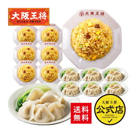＜大阪王将 直火炒めチャーハン10袋+水餃子10袋セット＞送料無料 冷凍食品 餃子 ギョウザ チャーハン 冷凍餃子 お取り寄せ 中華 仕送り レンチン 簡単調理 お中元 2024年 備蓄 個包装 炒飯