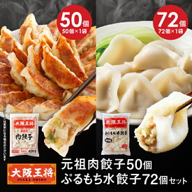 【期間限定30％OFFクーポン！5620円→3934円】＜大阪王将 肉餃子50個+ぷるもち水餃子72個セット＞ 餃子 冷凍食品 冷凍餃子 ギョウザ ぎょうざ 肉餃子 水餃子 お取り寄せ グルメ