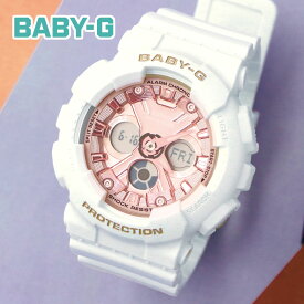 BABY-G カシオ ベビーG レディース 腕時計 ホワイト 白 白衣に似合う 立体文字盤 CASIO baby-G G-SHOCK 正規品 耐衝撃 防水性 ライト ストップウォッチ アナデジ ナース 看護師 時計 防水 介護士 BA-130-7A1JF ナースのことなら