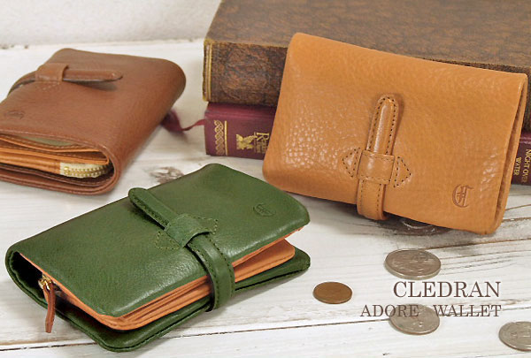 クレドラン CLEDRAN 財布 レディース 二つ折り 本革 o-sho 華麗 話題の人気 革 =頑張って土日祝日も出荷します= 母の日 二つ折り財布 ふんわりレザーの二つ折りウォレット