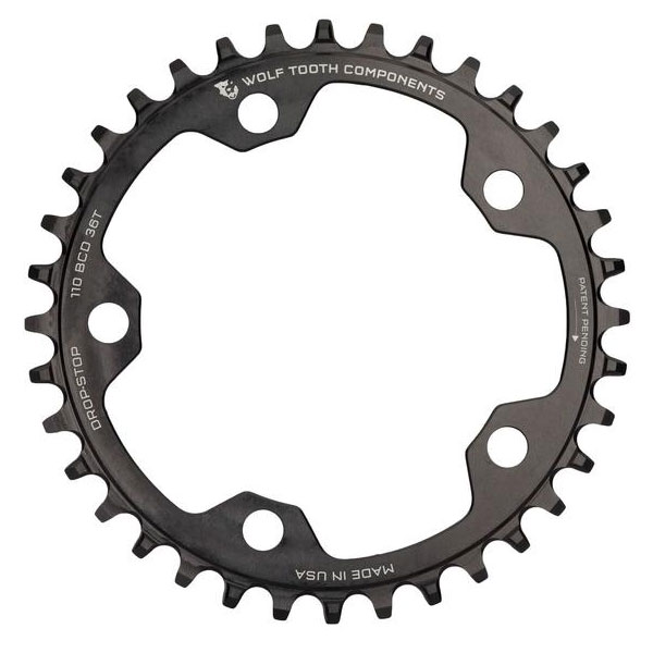 WOLF TOOTH ウルフトゥース 110 BCD 5 Bolt Chainring 34T/36T/38T/40T/42T compatible with SRAM Flattopのサムネイル
