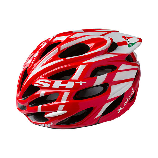 ロード/MTB レース SH+ SHABLI X-PLOD シャブリ エクスプロッド ヘルメット GLOSS RED/WHITE JCF公認