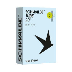 SCHWALBE �V�������x �`���[�u AV6 20x1.10-1.50 (28/32/35/37/40-406) �Ď�40mm