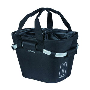 BASIL oW CLASSIC CARRY ALL FRONT BASKET KF NVbNL[I[ tgoXPbg KLICKfixΉ ubN