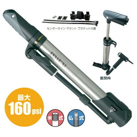 TOPEAK トピーク 携帯ポンプ ミニモーフ MINI MORPH [PPM04900] 【160psi】【米式/仏式】【自転車用】【ポータブルポンプ】