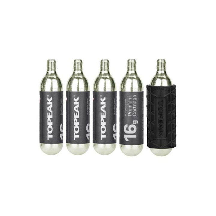 楽天市場】TOPEAK トピーク 16g ネジ付 CO2 カートリッジ 5本セット 
