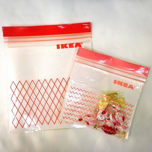 IKEA ISTAD イケア フリーザーバッグ プラスチック袋 レッド/ピンク 60ピース Sサイズ ジップロック 903.392.85 |  日本オアシス株式会社