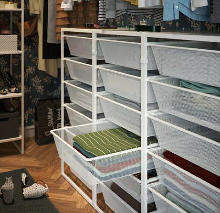 楽天市場】IKEA イケアJONAXEL ヨナクセルフレームメッシュバスケット 