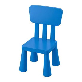 IKEA MAMMUT マンムット子ども用チェア, 室内/屋外用, ブルー 003.653.49