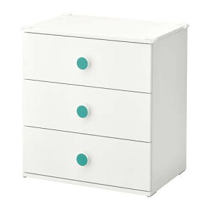 IKEA イケア GODISHUS グーディスフースチェスト(引き出し×3), ホワイト 604.334.87