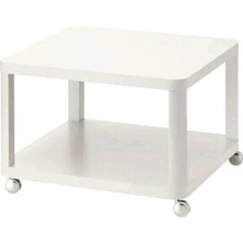 IKEA イケア TINGBY ティングビー ソファサイドテーブル キャスター付き, ホワイト64x64 cm 402.959.29