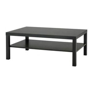IKEA イケア LACK ラック 118×78cmコーヒーテーブル, ブラックブラウン 803.529.51