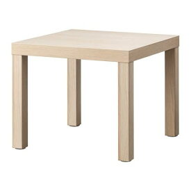 IKEA イケア LACK ラック 55×55cm サイドテーブル, ホワイトステインオーク調 704.315.34