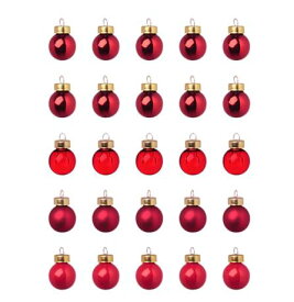【クリスマス直前セール！値下げしました！！】IKEA ikea イケア VINTERFEST ヴィンテルフェストデコレーション ボールオーナメント, レッド25ピース・サイズ2 cm 904.374.84【メール便不可】
