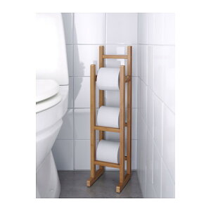 イケア IKEA RAGRUND トイレットペーパースタンド 竹 102.530.73 【メール便不可】